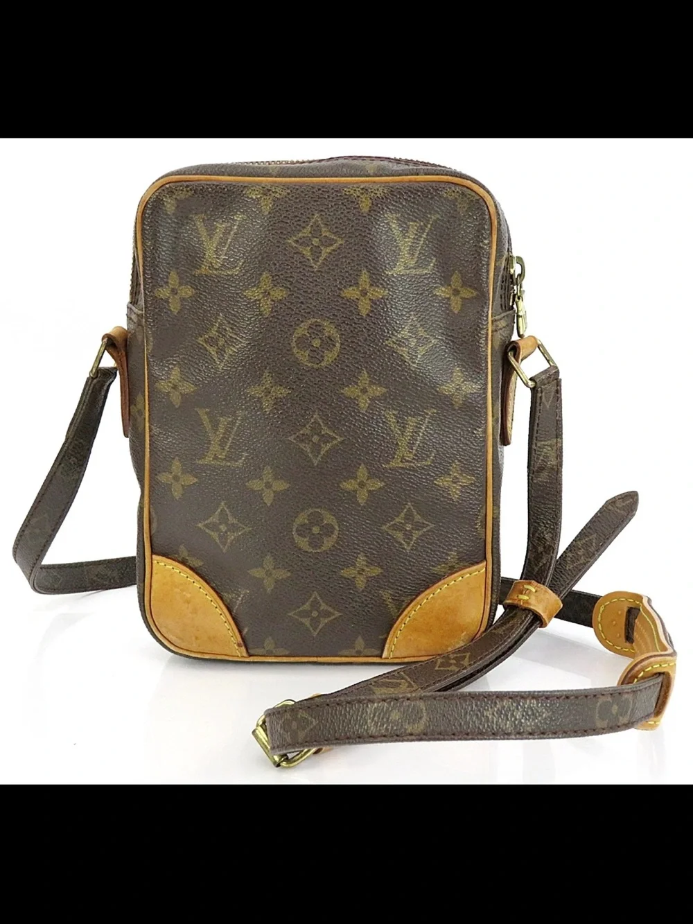 Louis Vuitton Monogram Canvas Brown & Tan Messenger Bag
